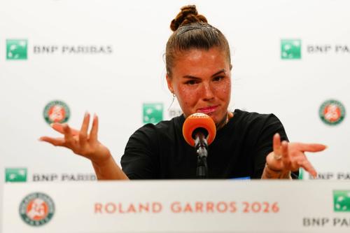 Oleksandra Oliynykova, discurs-manifest după eliminarea de la Roland Garros/Foto: Imago Images