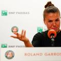 Oleksandra Oliynykova, discurs-manifest după eliminarea de la Roland Garros/Foto: Imago Images