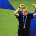 Luis Enrique, sărbătorind trofeul // foto: Ionuț Iordache (GSP)