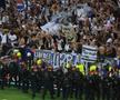 Imaginile cenzurate de UEFA la televizor! » Haos total după golul lui Dembélé: poliția a intrat în forță pe stadion. Foto: Ionuț Iordache (GSP.RO)