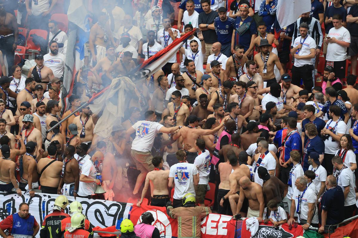 Nu s-a văzut la TV în timpul finalei PSG - Arsenal! Conflict intern pe „Puskás Aréna”