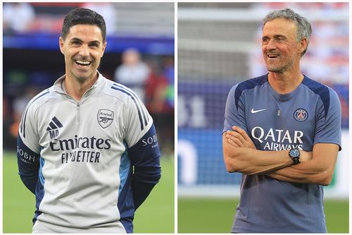 Mikel Arteta şi Luis Enrique FOTO: Ionuţ Iordache (foto)