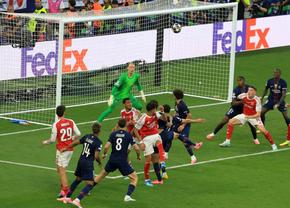 PSG - Arsenal, marea finală a Ligii Campionilor » Dramatism la Budapesta! Kvaratskhelia lovește bara