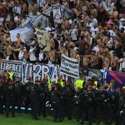 Imaginile cenzurate de UEFA la televizor! » Haos total după golul lui Dembélé: poliția a intrat în forță pe stadion. Foto: Ionuț Iordache (GSP.RO)
