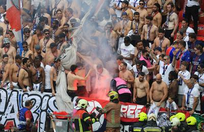 Nu s-a văzut la TV în timpul finalei PSG - Arsenal! Conflict intern pe „Puskás Aréna”
