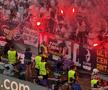 Imaginile cenzurate de UEFA la televizor! » Haos total după golul lui Dembélé: poliția a intrat în forță pe stadion. Foto: Andrei Crăițoiu (GSP.RO)