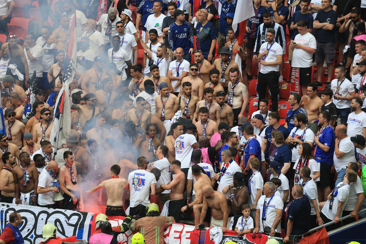 Nu s-a văzut la TV în timpul finalei PSG - Arsenal! Conflict intern pe „Puskás Aréna”