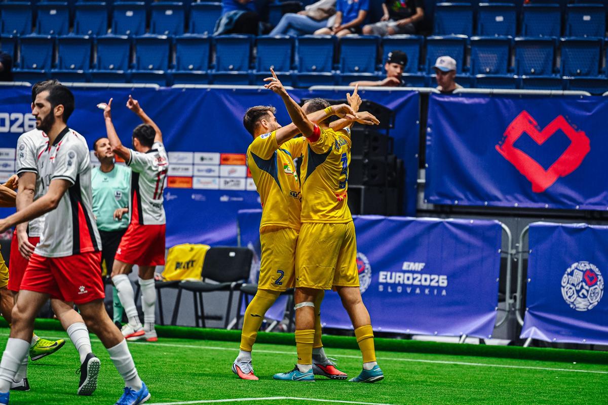 România - Georgia, la Europeanul de minifotbal // foto: Facebook European Minifootball Federation