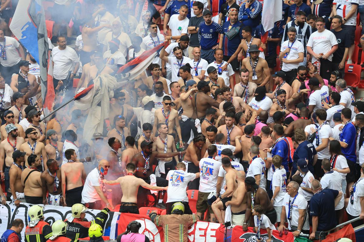 Nu s-a văzut la TV în timpul finalei PSG - Arsenal! Conflict intern pe „Puskás Aréna”