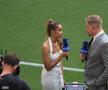 Anita Jones și Peter Schmeichel la PSG - Arsenal / FOTO: Ionuț Iordache (GSP.ro)