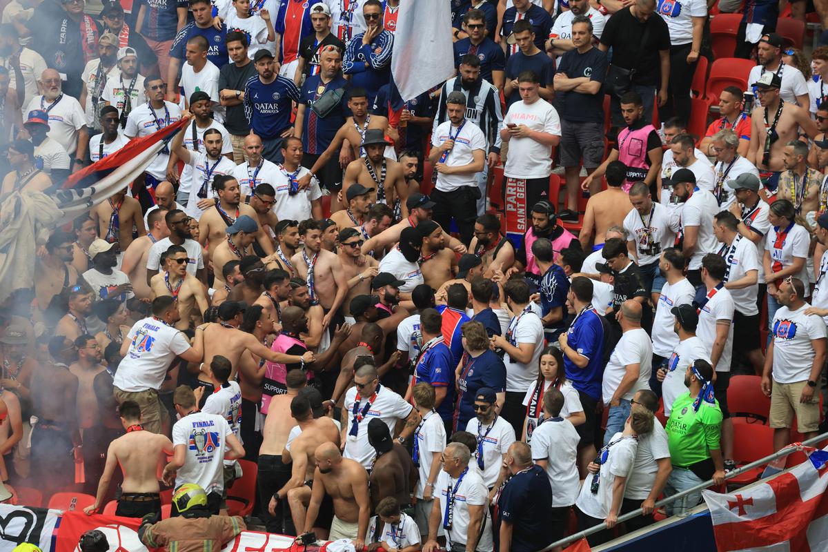 Nu s-a văzut la TV în timpul finalei PSG - Arsenal! Conflict intern pe „Puskás Aréna”