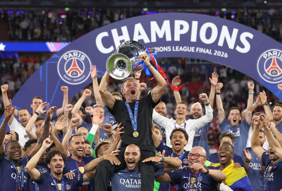 Luis Enrique, după PSG - Arsenal // foto: Getty Images ICI C'EST LUIS! » Antrenorul infailibil în finale cu PSG: 4 câștigate la fel doar în acest sezon + Record de victorii!