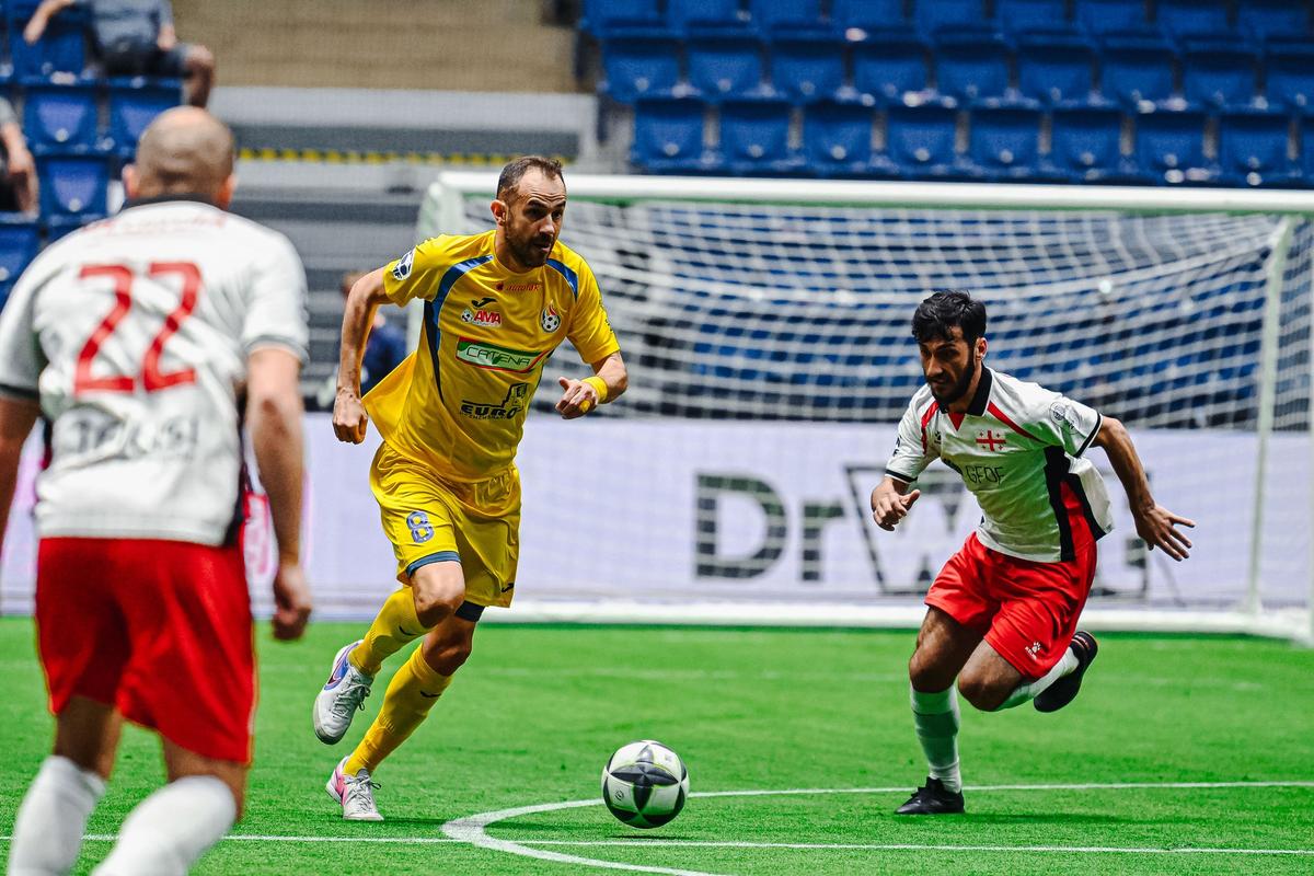 România termină pe primul loc grupa la Europeanul de minifotbal » Demonstrație de forță contra Georgiei
