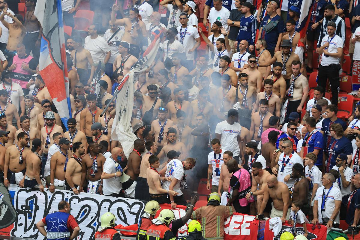 Nu s-a văzut la TV în timpul finalei PSG - Arsenal! Conflict intern pe „Puskás Aréna”