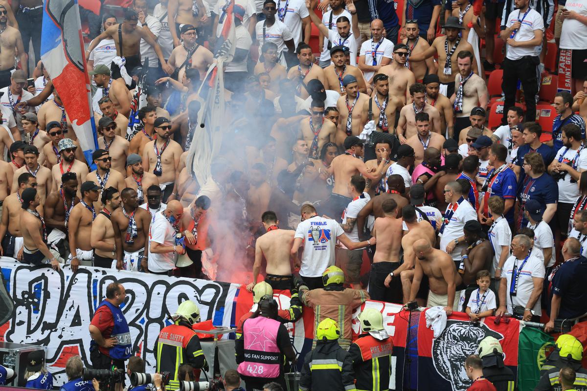 Nu s-a văzut la TV în timpul finalei PSG - Arsenal! Conflict intern pe „Puskás Aréna”