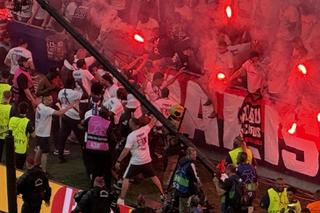 Imaginile cenzurate de UEFA la televizor! » Haos total după golul lui Dembele: poliția a intrat în forță pe stadion
