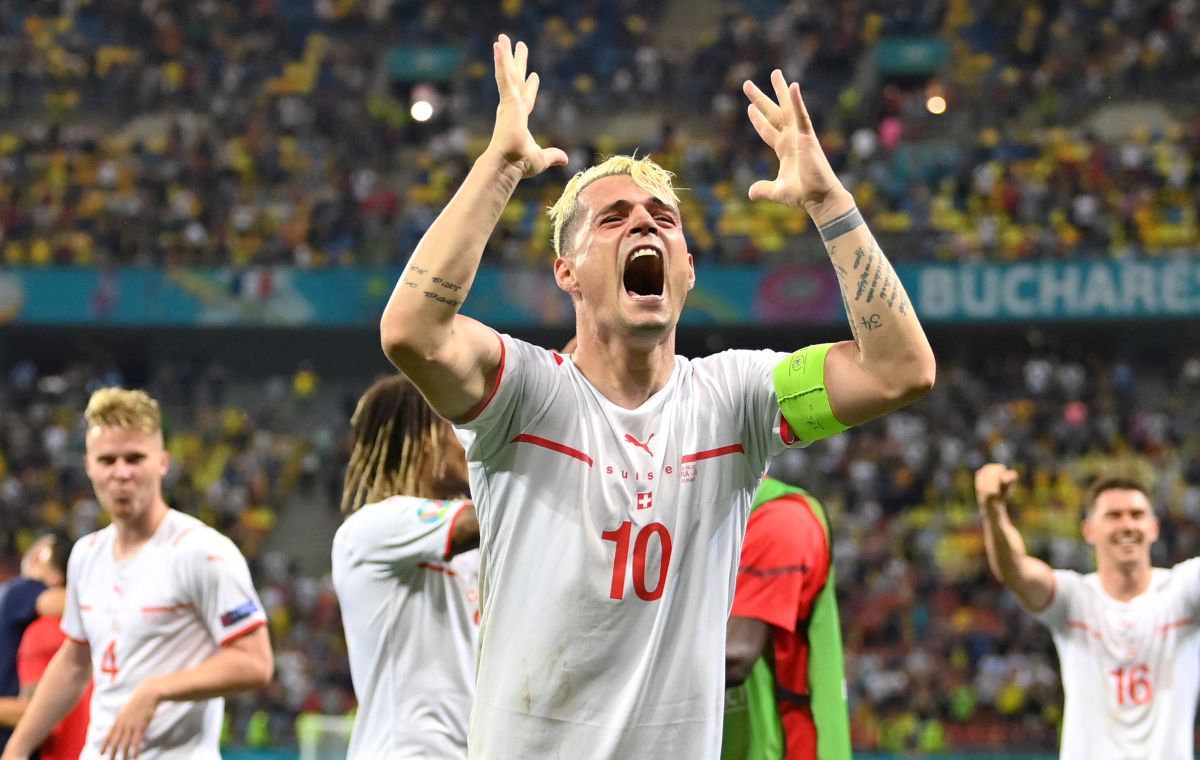 Faza pe care toți am ratat-o! Moment genial pe Arena Națională: ce făcea Xhaka în timp ce colegii sărbătoreau cu galeria