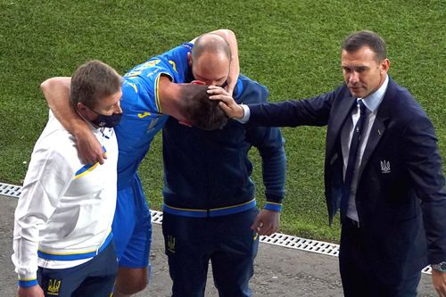 Shevchenko l-a consolat pe Besyedin, accidentat (foto: Imago)