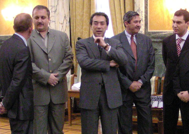 Nicolae Berechet (în dreapta) - imagine din arhiva GSP cu fostul personaj influent de la Dinamo