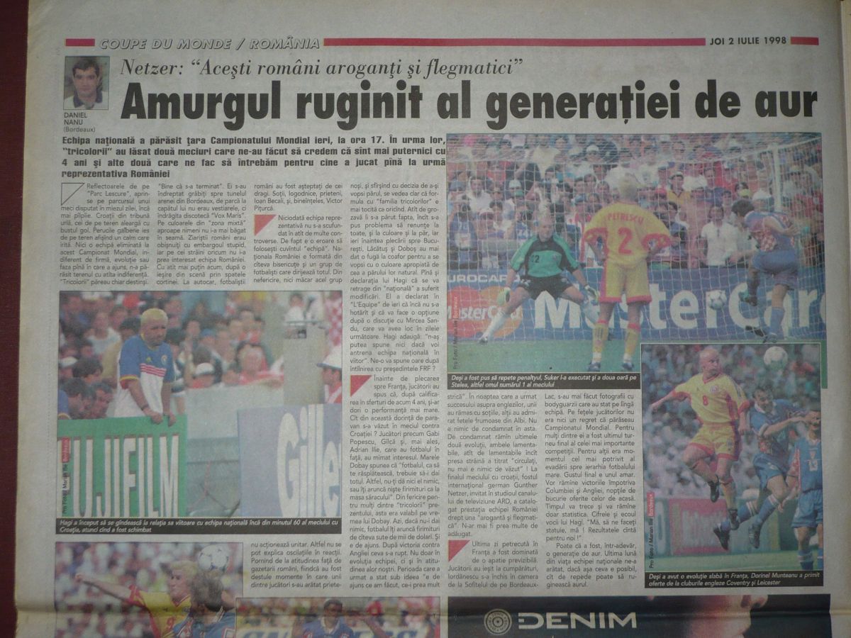 24 de ani de la ultimul meci al României la Mondiale » „Ori luăm exemplul Ungariei, ori adio fotbal!”