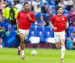 Englezii au ieșit la încălzire. Jude Bellingham, alături de Declan Rice / Foto: Imago Images