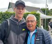 Antrenorul Ion Geantă împreună cu Jannik Sinner, lider ATP și campion la Halle în 2024