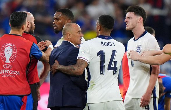 Moment incredibil la finalul partidei dintre Anglia și Slovacia » Un star al „The Three Lions” l-a numit „p***ă cheală” pe Francesco Calzona