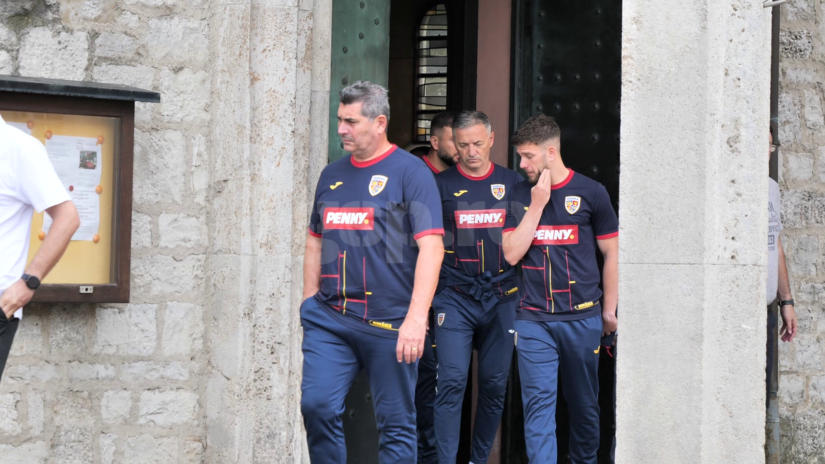 Stafful echipei nationale la biserica in Wurzburg