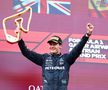 George Russell cu trofeul de la Spielberg - Marele Premiu al Austriei 2024 Foto: Imago