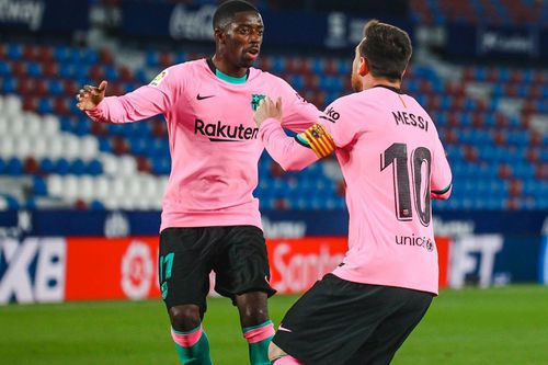 FOTO L-a bătut și apoi l-a dezbrăcat! Dembele i-a luat inclusiv ghetele lui Lionel Messi și s-a lăudat pe internet
