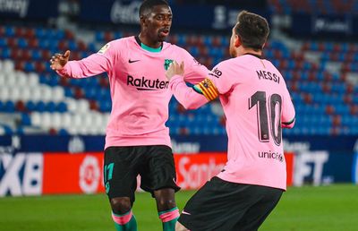 L-a bătut și apoi l-a dezbrăcat! Dembele i-a luat inclusiv ghetele lui Lionel Messi și s-a lăudat pe internet