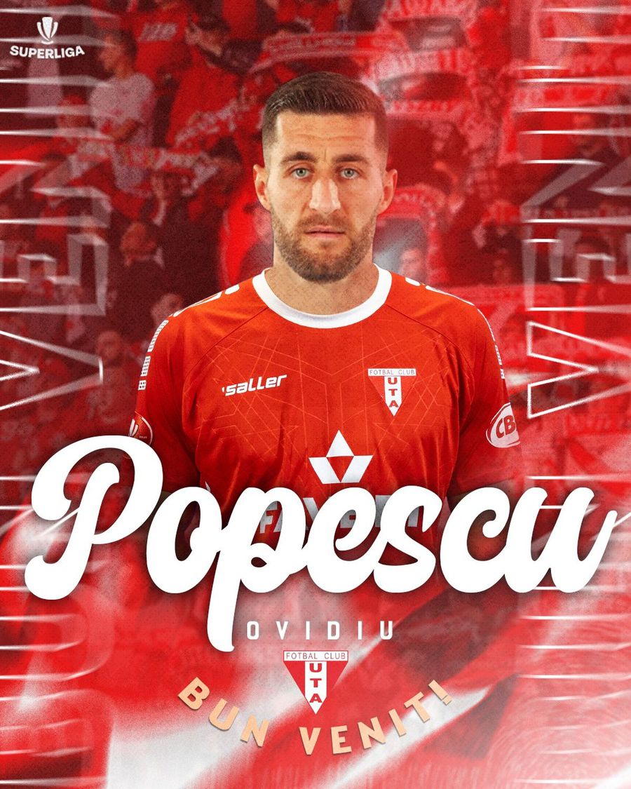 Ovidiu Popescu a plecat de la U Cluj » Prezentat la altă echipă din Superliga