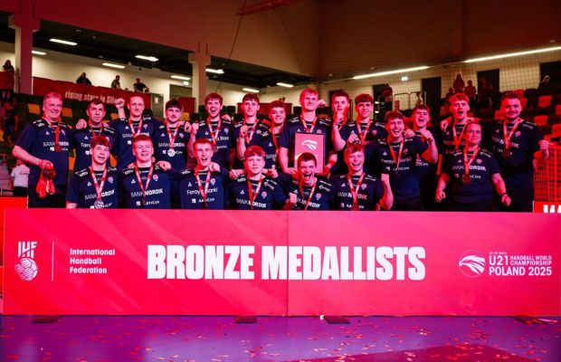 Insulele Feroe, medalie istorică la Campionatul Mondial U21 de handbal » Nordicii au dat și MVP-ul turneului: 73 de goluri în 8 meciuri