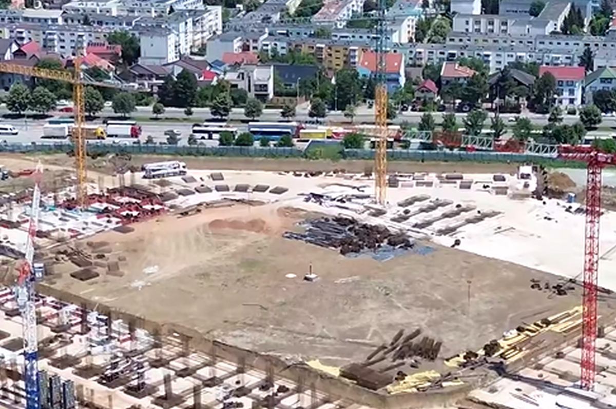 Imagini spectaculoase din dronă! Așa arată azi stadionul cu o particularitate nemaivăzută în România