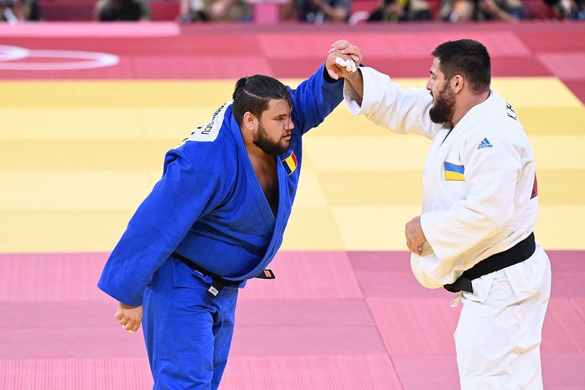 Vlăduț Simionescu, la categoria +100 kg, a fost ultimul judoka român pe tabloul olimpic. // FOTO: Raed Krishan