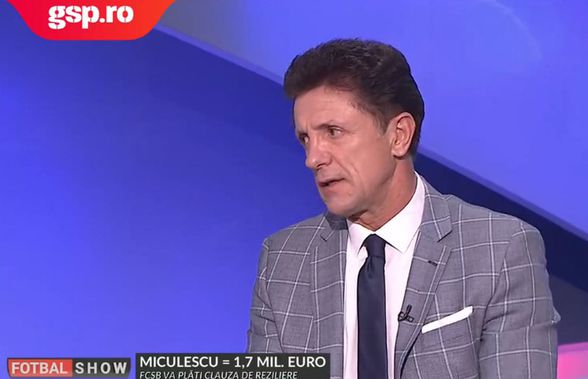 Gică Popescu, la Fotbal Show: „FCSB dă într-o tranșă atâția bani pe Miculescu? Nu cred. E anormal!”