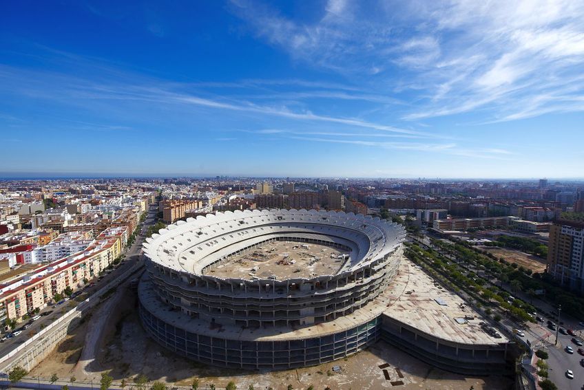 Șantierul noului stadion Mestalla // Foto: Getty Images