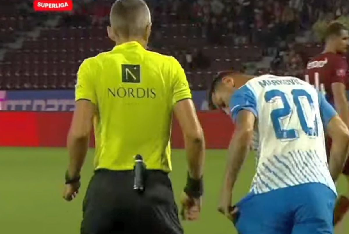 Arbitrii au dormit în Gruia! Penalty-ul evident de la CFR - Craiova pe care Petrescu și Chivulete NU l-au văzut
