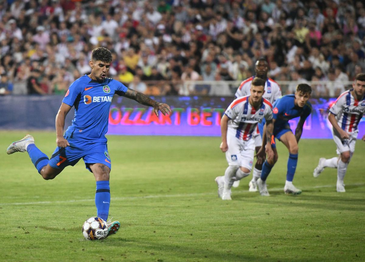 Florinel Coman a ratat un penalty în Oțelul - FCSB