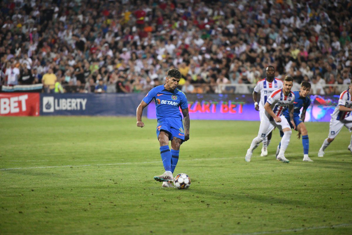 Florinel Coman a ratat un penalty în Oțelul - FCSB