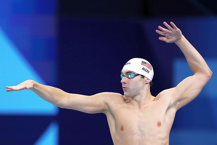 Jack Alexy, cel mai rapid din seriile probei de 100 de metri liber // foto: Guliver/gettyimages