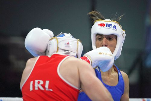 Imane Khelif, în albastru // foto: Imago Images