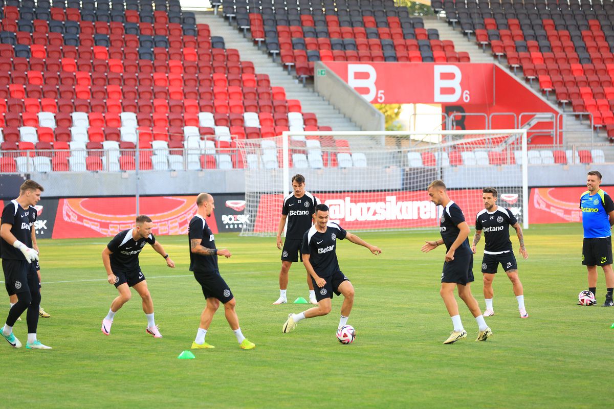 Antrenament FCSB înaintea returului cu M. Tel Aviv