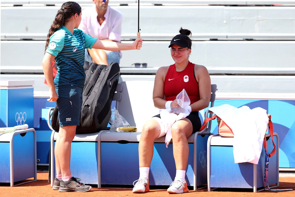 Bianca Andreescu, în lacrimi după accidentarea de la Jocurile Olimpice