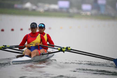 Simona Radiș și Ancuța Bodnar în acțiune la JO 2024 Foto: Raed Krishan