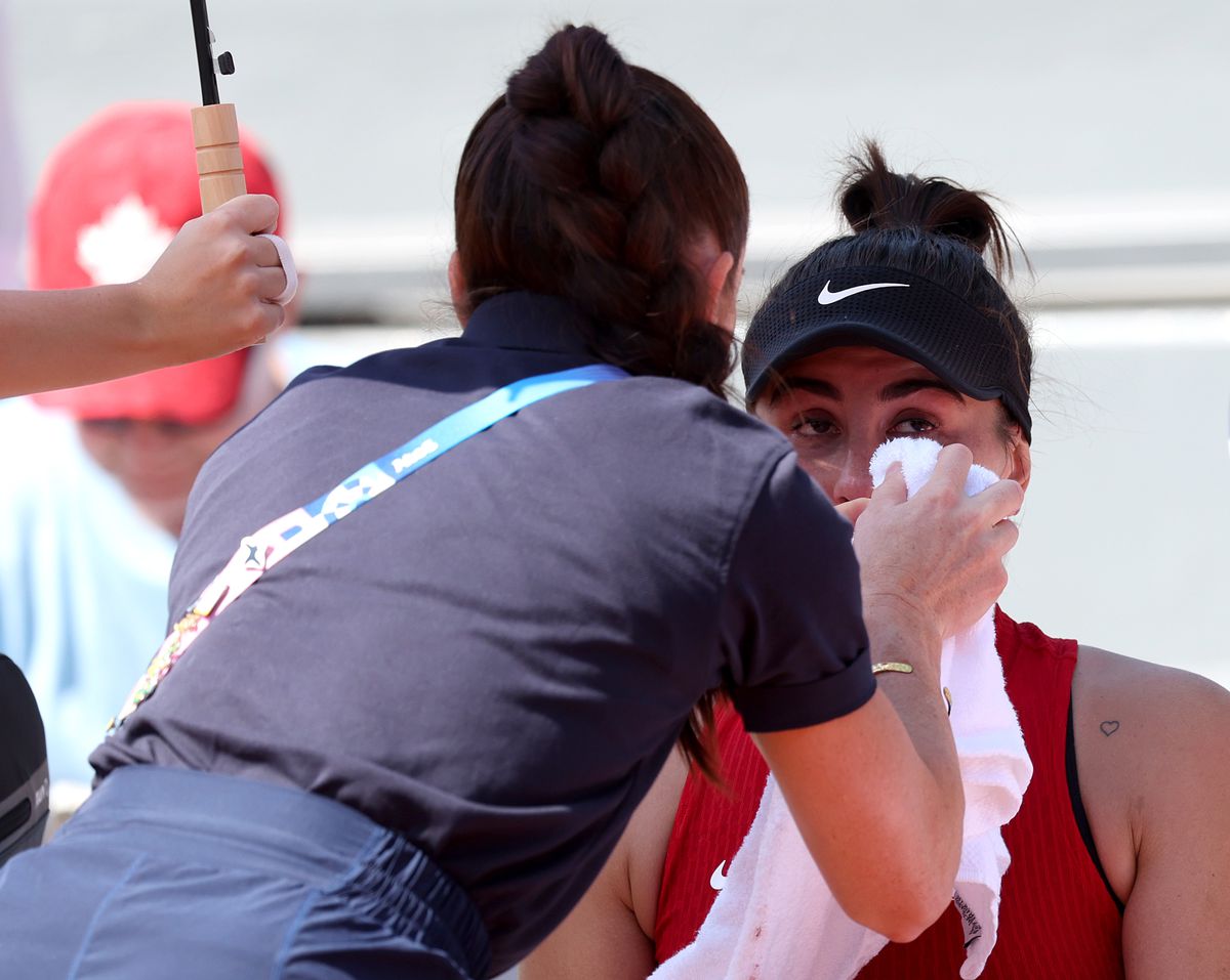 Bianca Andreescu, în lacrimi după accidentarea de la Jocurile Olimpice