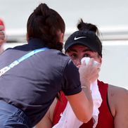 Bianca Andreescu, în lacrimi după accidentarea de la Jocurile Olimpice, foto: Getty Images