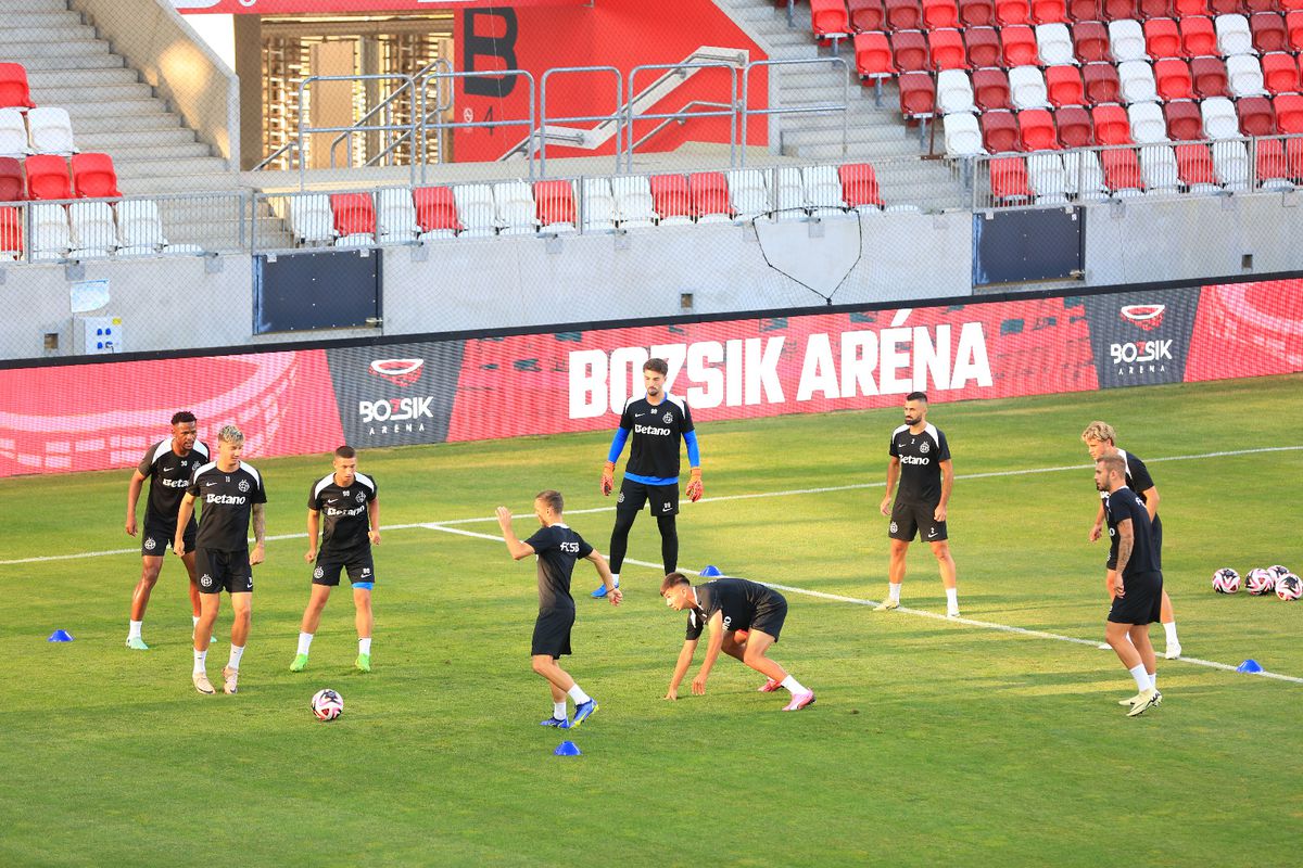 Antrenament FCSB înaintea returului cu M. Tel Aviv