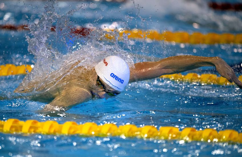 David Popovici la Campionatele Europene în bazin scurt de la Otopeni / FOTO: Raed Krishan (Gazeta Sporturilor)