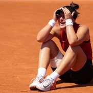 Bianca Andreescu, în lacrimi după accidentarea de la Jocurile Olimpice, foto: Getty Images